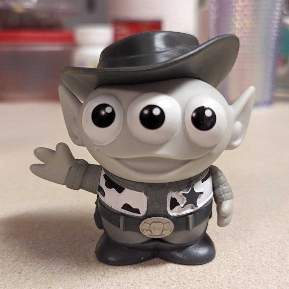 Disney Pixar Remix Alien black & white woody toy story Funko
